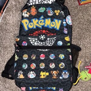 Pokemon Black Multi-Color Kids Backpack